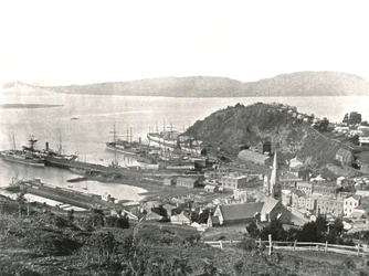 The Town and the Harbour, Port Chalmers, New Zealand