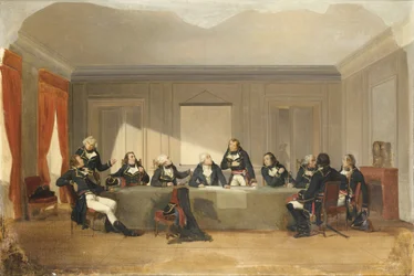 The war council at Courtrai on June 26, 1792