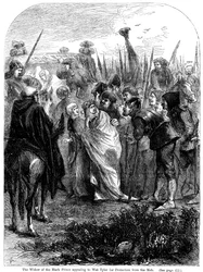 The Widow of the Black Prince Appealing to Wat Tyler for Protection from the Mob