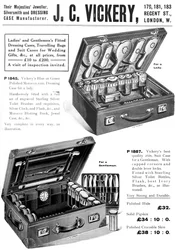 Their Majesties Jeweller, Silversmith and Dressing Case Manufacturer - J. C. Vickery