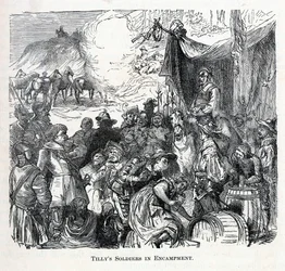 Tillys Soldiers in Encampment, 1882