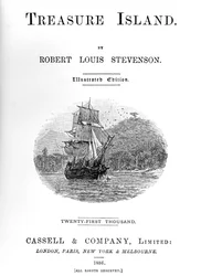 Title Page of Treasure Island by Robert Louis Stevenson