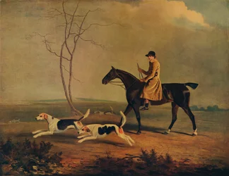 Tom Oldaker, Huntsman of the Berkley Hounds, on Pickle, with the Hounds