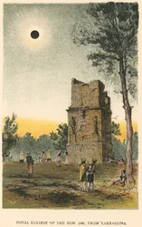 Total solar eclipse of 1860 observed from Tarragona, Spain