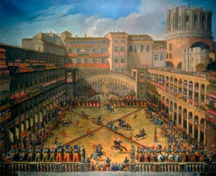 Tournament in a Court of the Vatican, Rome