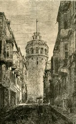 Tower of Galata, Constantinople, 1890