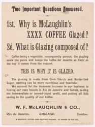 Trade Card, Advertisement for McLaughlin