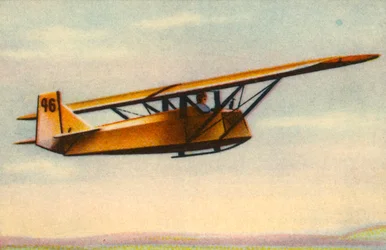 Trainee pilot performing advanced gliding exam, Germany