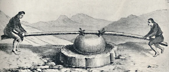 Trapiche or Mill Used at the Lavaderos or Gold Washings