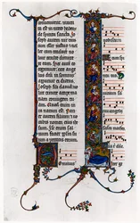 Tree of Jesse in Initial Letter I, late 13th century
