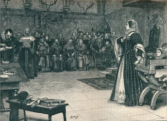Trial of Mary Queen of Scots in Fotheringhay Castle, 1586
