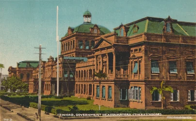 Trinidad, Government Headquarters. The Red House, early 20th century