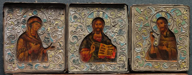 Triptych with Christ, the Virgin, and St. John the Evangelist