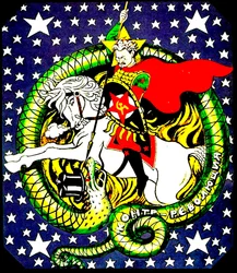 Trotsky slaying the counter-revolutionary dragon, poster, 1918