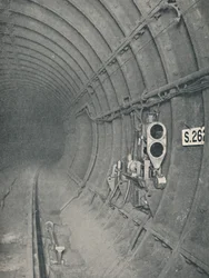 Tunnel Signal and Automatic Train-Stop. London Underground Railways