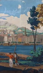 Two Joined Panels: The Views of Lyon, France
