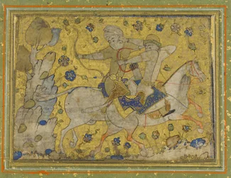 Two Mounted Warriors
