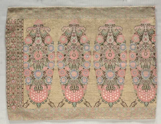 Two Pieces from a Scarf, 1700s