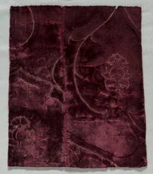 Two Velvet Fragments Sewn Together