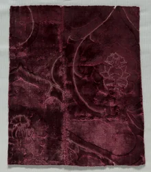 Two Velvet Fragments Sewn Together