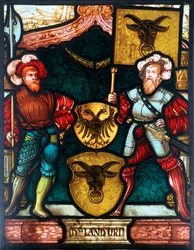 Two Men with Coats of Arms