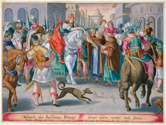 Two Monks Present Silkworms Smuggled from China to the Byzantine Emperor Justinian