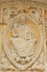 Tympanum. Saint Peter