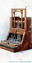 Typewriter Patented by John Pratt