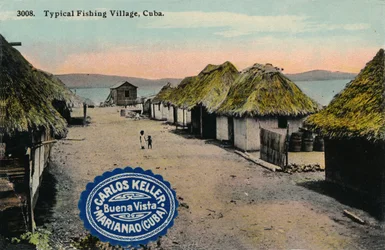 Typical Fishing Village, Cuba, 1912