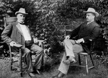 US President William McKinley and Vice-President Theodore Roosevelt