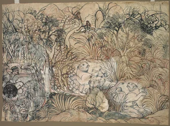 Umed Singh of Kota Hunting Lions, c. 1785-1790