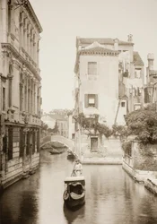 Untitled II 8, c. 1890. [Gondola on canal, Venice]