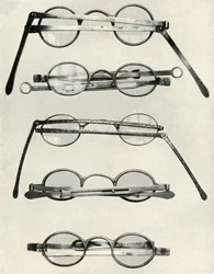 Various types of spectacles...of the late 18th and early 19th centuries