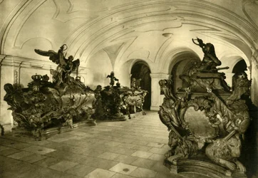 Vault of the Hapsburgs in the Capuchin Church, Vienna, Austria