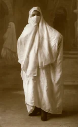 Veiled Woman, Algiers, Algeria, 1943