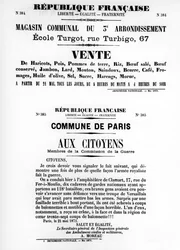 Vente, from French Political Posters of the Paris Commune