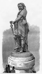 Vercingetorix Memorial at Alesia, near Dijon, France, 1882-1884