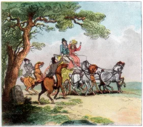 Vicissitudes of the Road in 1787, the Highwayman, Lord Barrymore Stopped, 1890