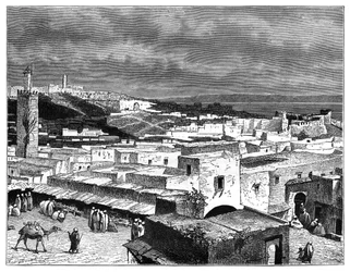 View of Tangier, Morocco, from the landward side