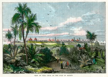 View of Vera Cruz, on the Gulf of Mexico, Mexico