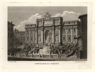 View of the Trevi Fountain
