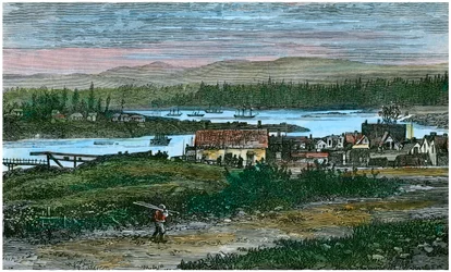 View of the Western Suburbs of Victoria, Vancouver Island, British Columbia, Canada