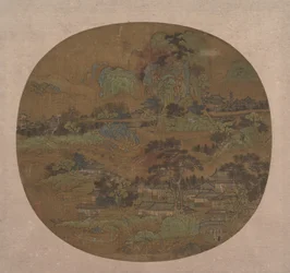 Village and Temples in Jiangnan, early 15th century