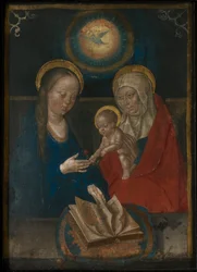 Virgin and Child with Saint Anne (detail), 1500