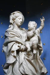 Virgin with child, Paris, France