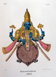 Vishnu, One of the Gods of the Hindu Trinity Trimurti