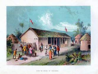 Visit of Arabs at Kwirara, c1875