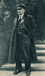 Vladimir Ilich Lenin, Russian Bolshevik leader, Moscow, Russia, 1 May, 1919