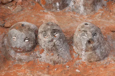 Voodoo Fetishes at the Entrance of a Convent