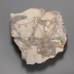 Wall Painting Fragment with Gorgon Mask